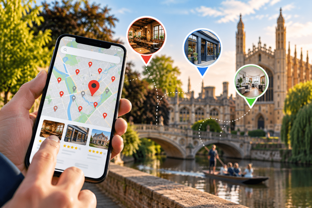 Google Maps ranking Cambridge for local businesses